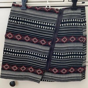 Dolce Vita mini skirt with zip front